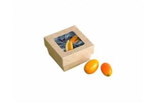 Scatola kray marrone con finestra 200 ML