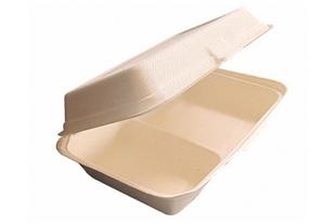 Conchiglia pasto in polpa vegetale, 2 scomparti, 1000 ml