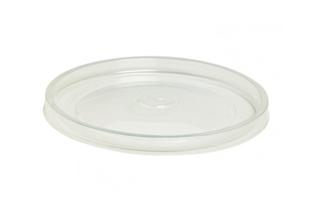 Coperchio PP piatto traslucido diametro 11,6 cm