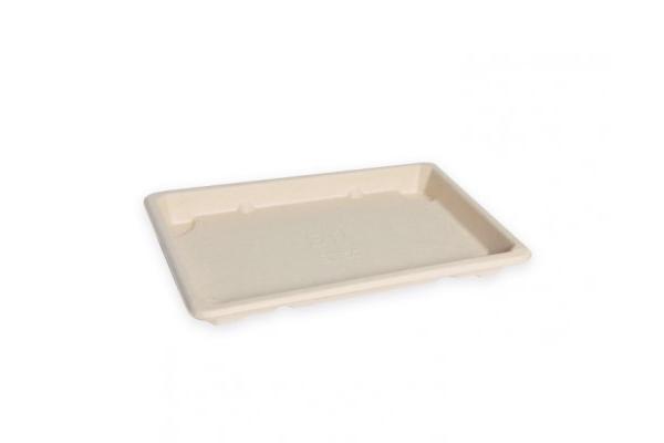 Vaschetta in polpa con coperchio trasparente incluso, 16,5 x 11,5 x 1,5 cm 1