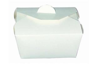 Contenitore asporto cartone bianco interno laminato, 650 ml
