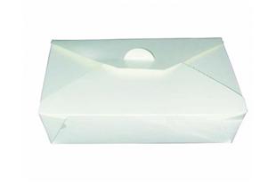 Contenitore asporto cartone bianco interno laminato, 1000 ml