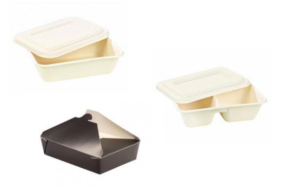 Contenitore asporto cartone kraft interno laminato, 1000 ml 2