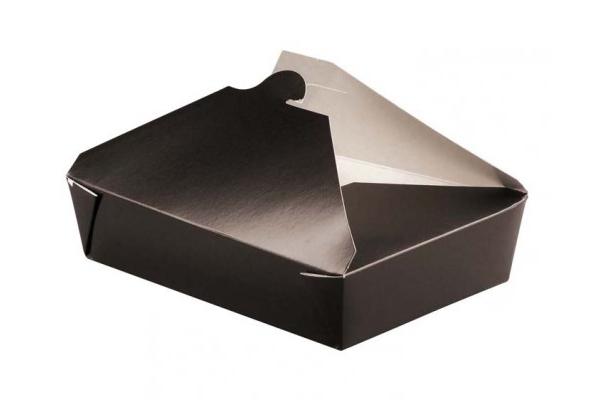 Contenitore asporto cartone nero interno laminato, 1000 ml 1