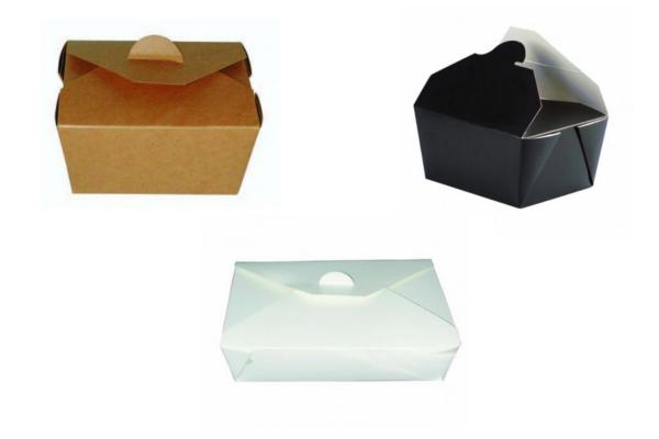 Contenitore asporto cartone nero interno laminato, 1000 ml 2