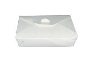 Contenitore asporto cartone bianco interno laminato, 1500 ml