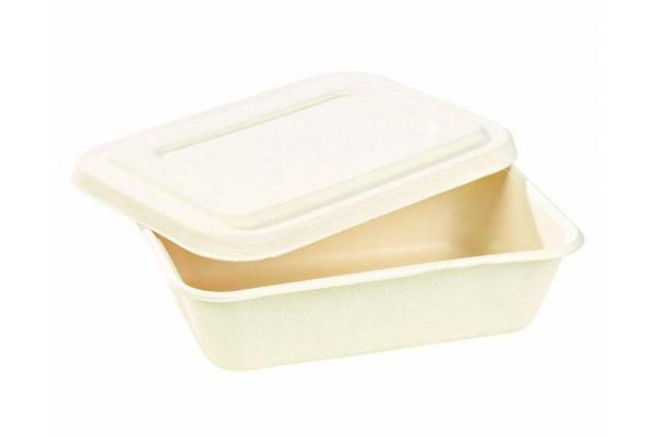 Contenitore da asporto fibra con coperchio 850 ml 1