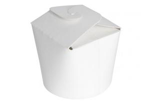 ASIE Mini contenitore tondo cartone bianco laminato, 250 ml