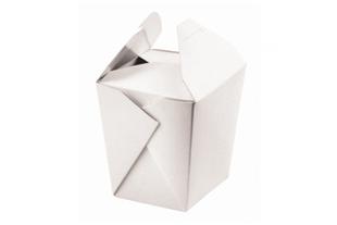 Contenitore asporto cartone bianco interno laminato, 750 ml