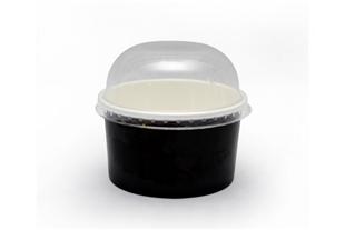 Coperchio in plastico PET a Cupola Trasparente di diametro 80 mm