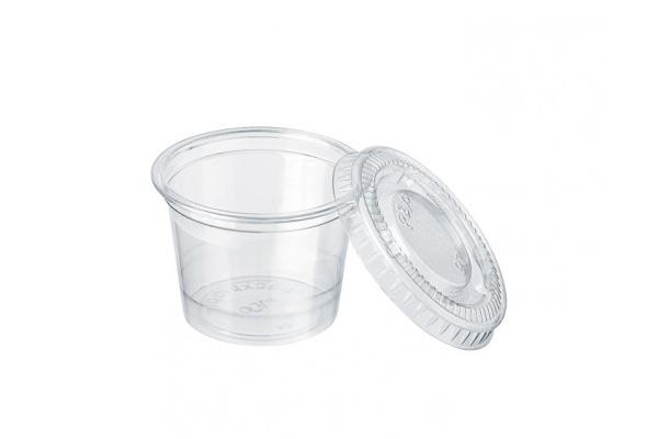 Coperchio PET trasparente diametro 4,6 cm 1