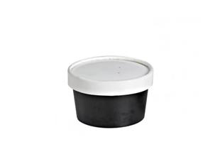 Coperchio cartone bianco laminato, perforato per passaggio vapore, 7,4 cm