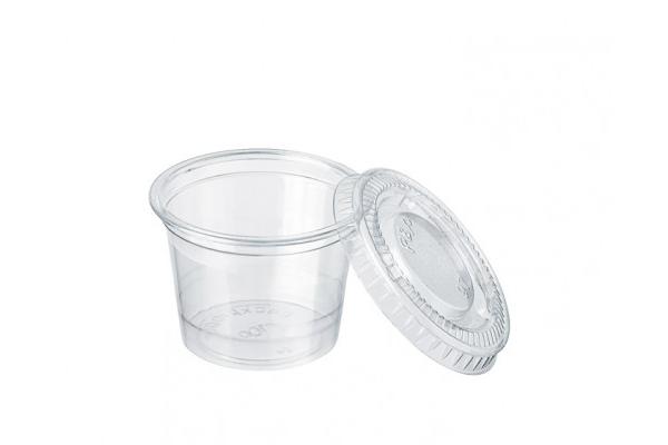 Coppetta PET trasparente 30 ml. 1