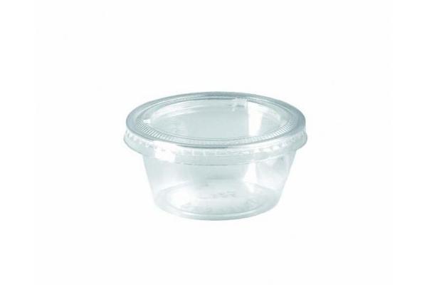 Coppetta PET trasparente 90 ml. 1