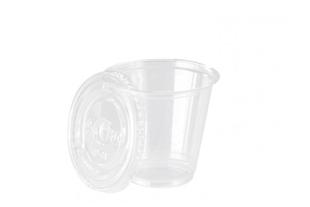 Bicchiere PET trasparente 200 ml.