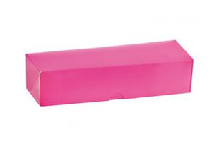 Scatola cartone senza finestra fucsia per 7 macarons