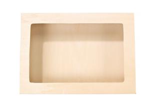 Scatola pasto legno con finestra Atlas