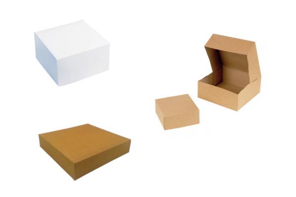 Scatola per asporto con coperchio cartone marrone, 20 cm 2