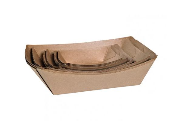 Barchetta cartone riciclato kraft, 220 ml 1