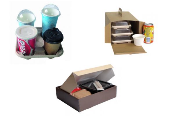 Scatola take away con manico e scomparto reggibicchiere 3